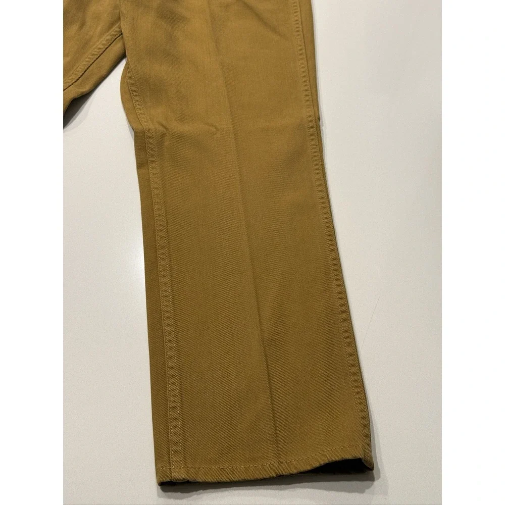 J.Crew The Sutton A8933 Pants Mens 36x30 Mustard Yellow Cotton Trousers